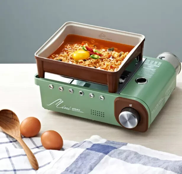 Kovea Retro All-in-One System Cooking Mini Gas Stove – Compact Camping Solution