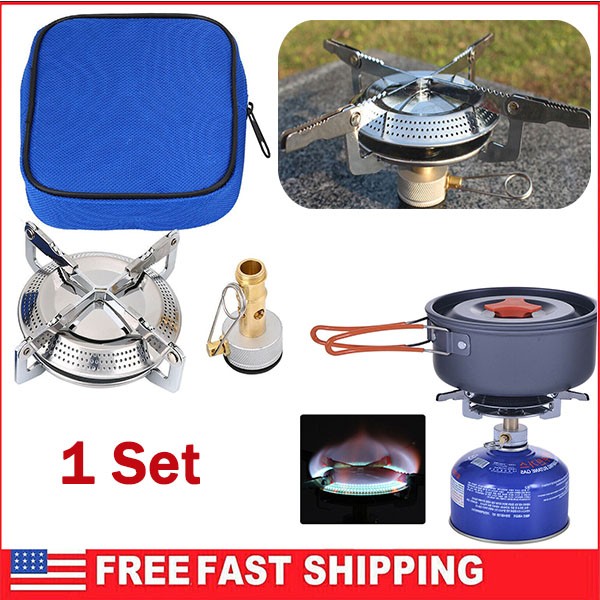 Mini Gas Stove Burner BBQ Camping Picnic Cookware Burner Outdoor Portable Tool