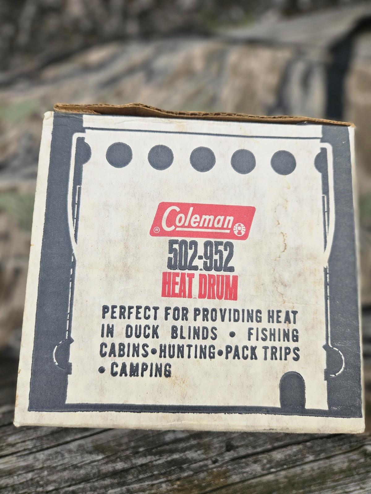 Vintage Rare Coleman Heat Drum #502-952 Original Box Never Used Rare Find