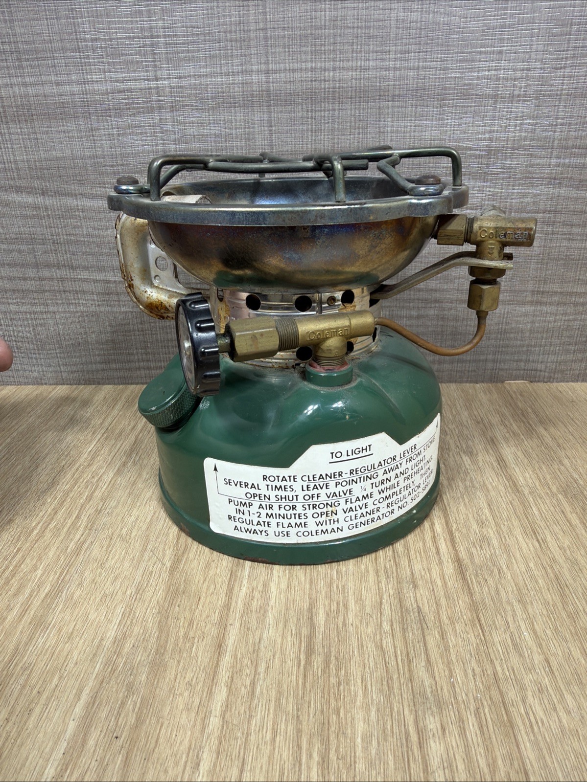 Vintage Coleman Stove 502 Sportster Camping 3/78 Outdoorsman Untested