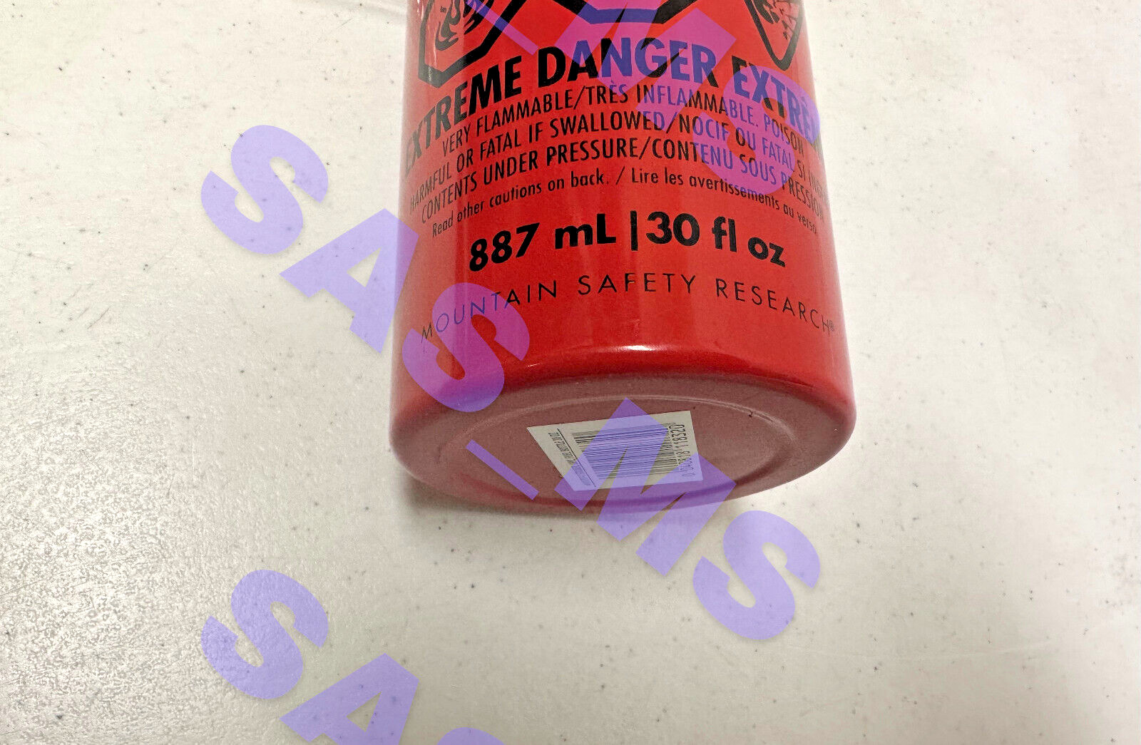 MSR LIQUID FUEL ALUMINUM BOTTLE LEAK PROOF 30 OUNCE WITH 3 INCH D RING NEW