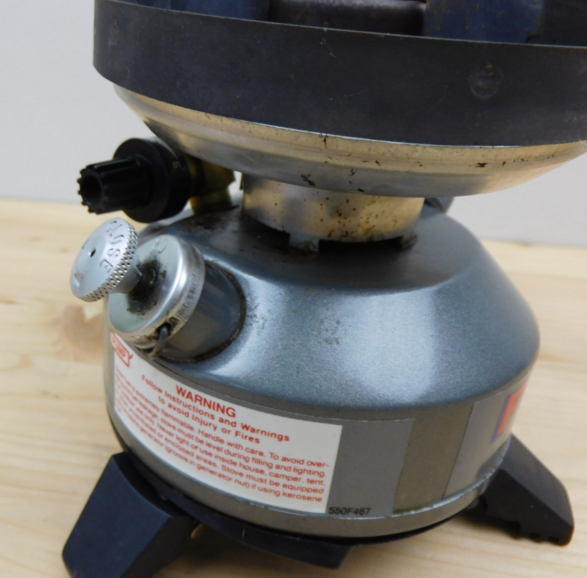 Coleman Peak 1 Multi Fuel Single Burner Stove Model 550B Untested