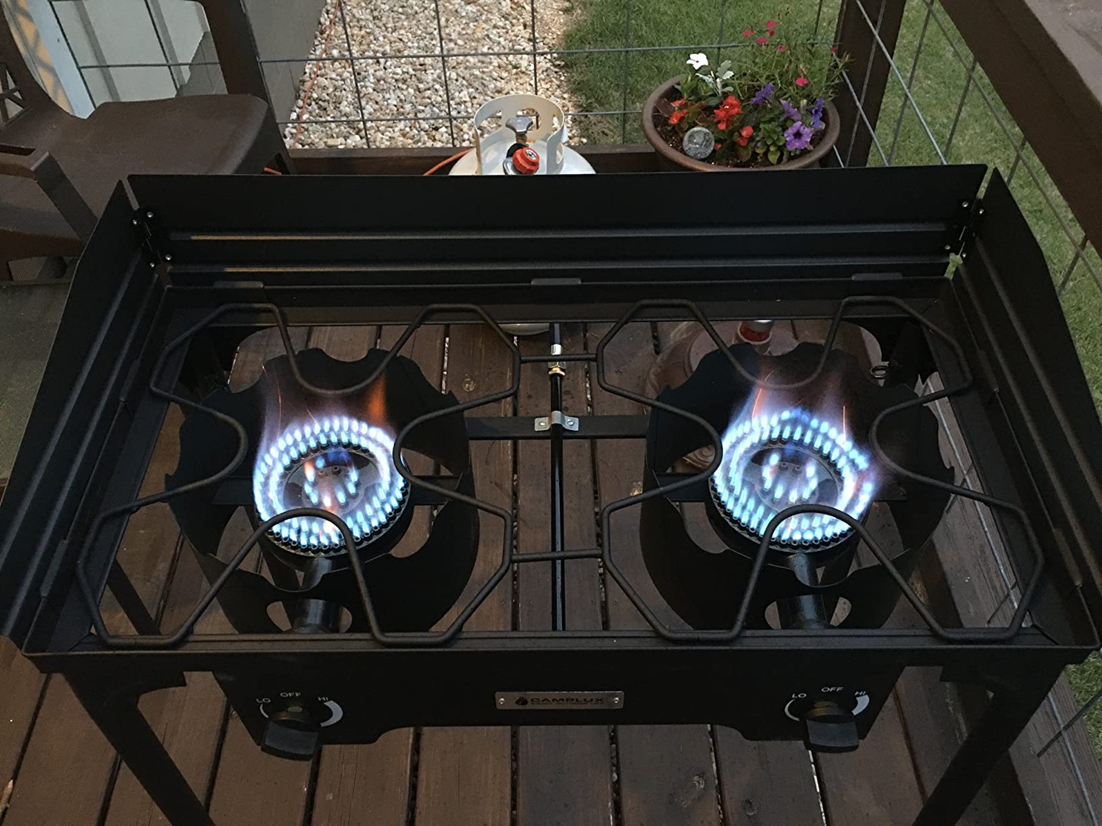 CAMPLUX Gas Camping Stove 2 Burner 260,000 BTU Portable Cooker Outdoor Cooking