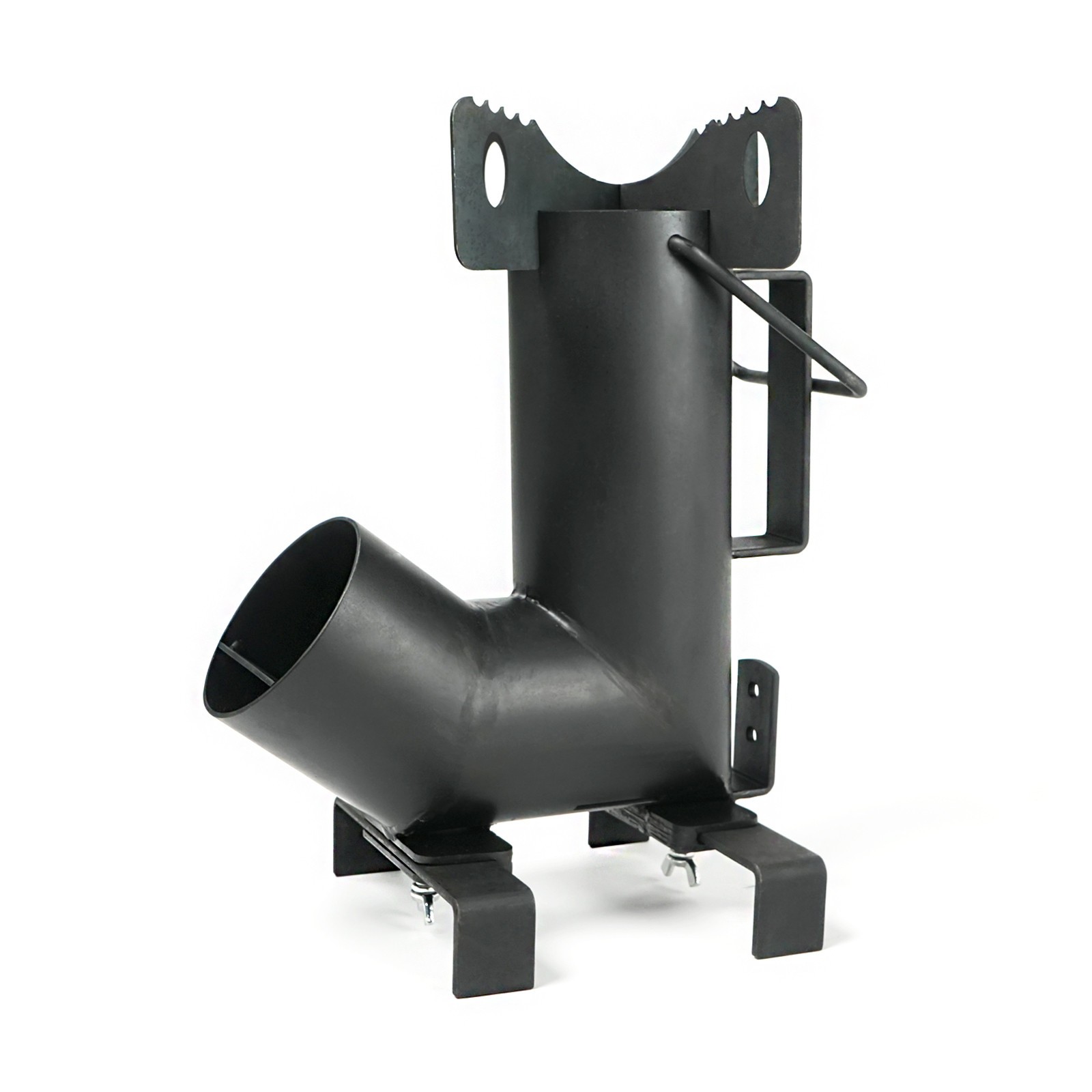 Wood Burning Rocket Stove, Camping Rocket Stove with Fire Tongs & Storage Bag