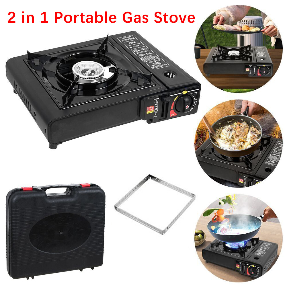 3000W Camping Stove Propane&Butane Windproof Fire Dual Fuel Brass Cooking Burner