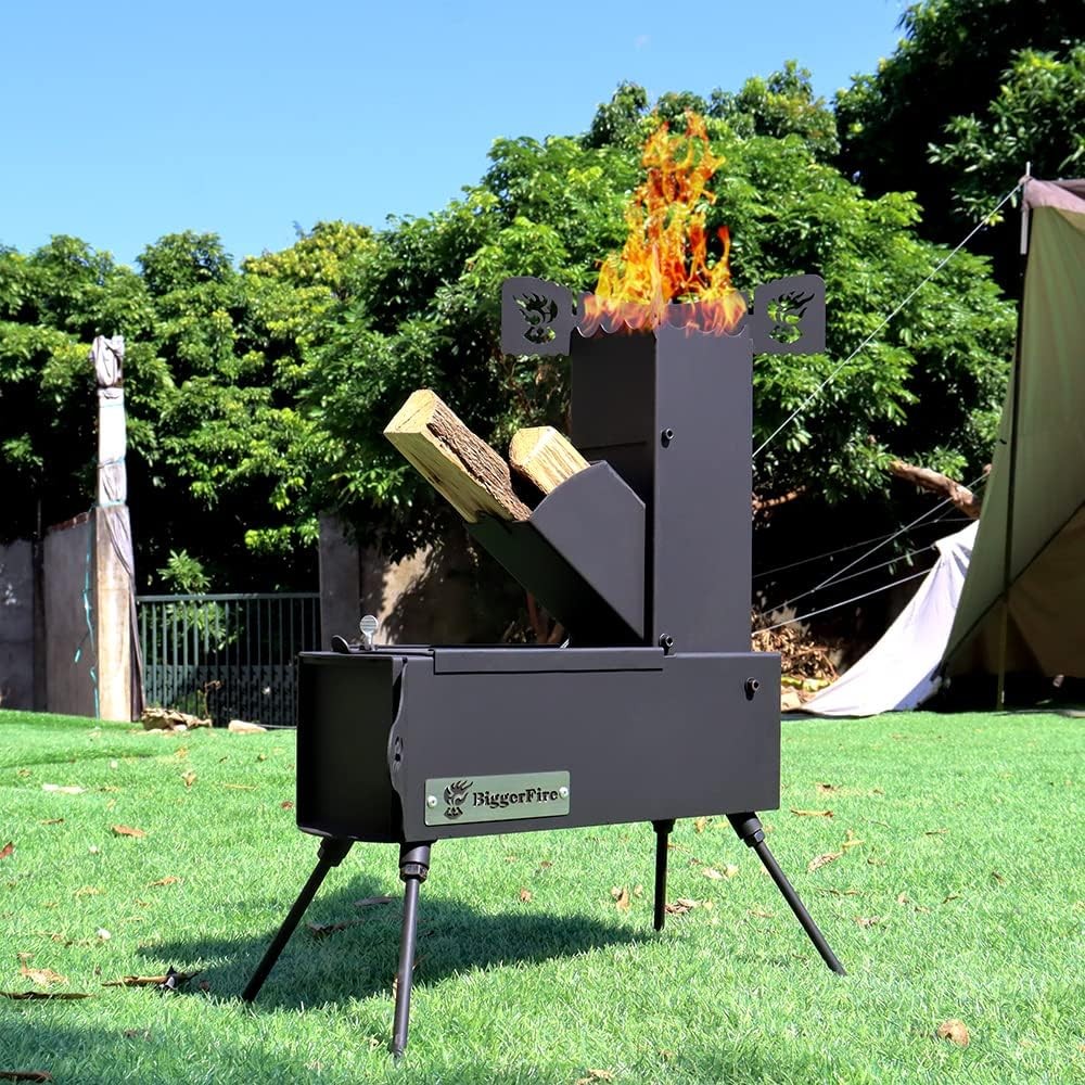 Rocket Stove Portable Folding Wood Burning Camping for Outdoor…