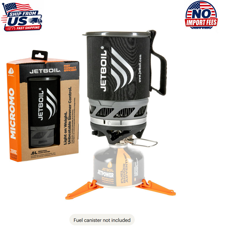 Jetboil 0.8L MicroMo Lightweight Camping Backpacking Stove Cooking System, Carbo