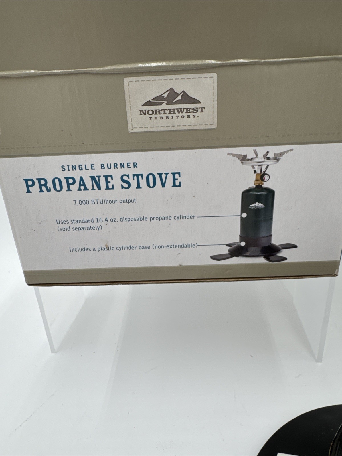 Northwest Territory Propane Stove Single Burner With Support Base 7000 BTU