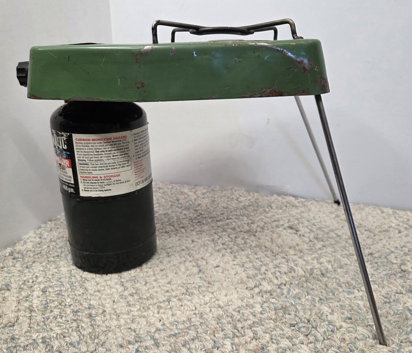 Vintage Coleman Propane Sportster Stove 5418-708 Single Burner 4/74