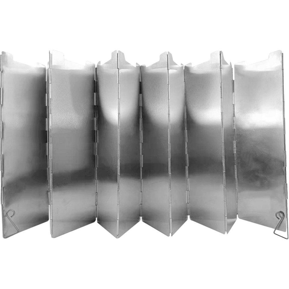 Foldable Stainless Steel Kitchen Windshield Durable Portable Anti Wind Tool