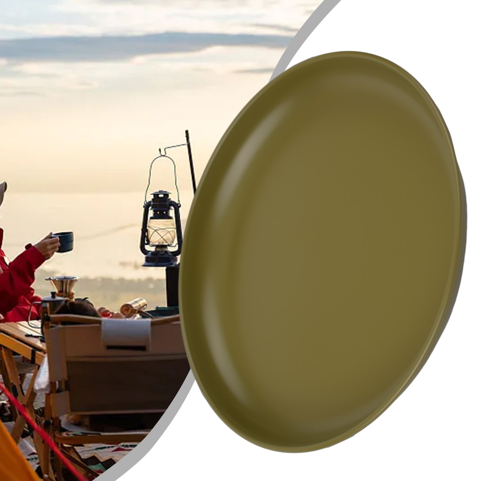 Non-Stick Pan Cooking Plate Plate 304 Stainless Steel Camping Cookware