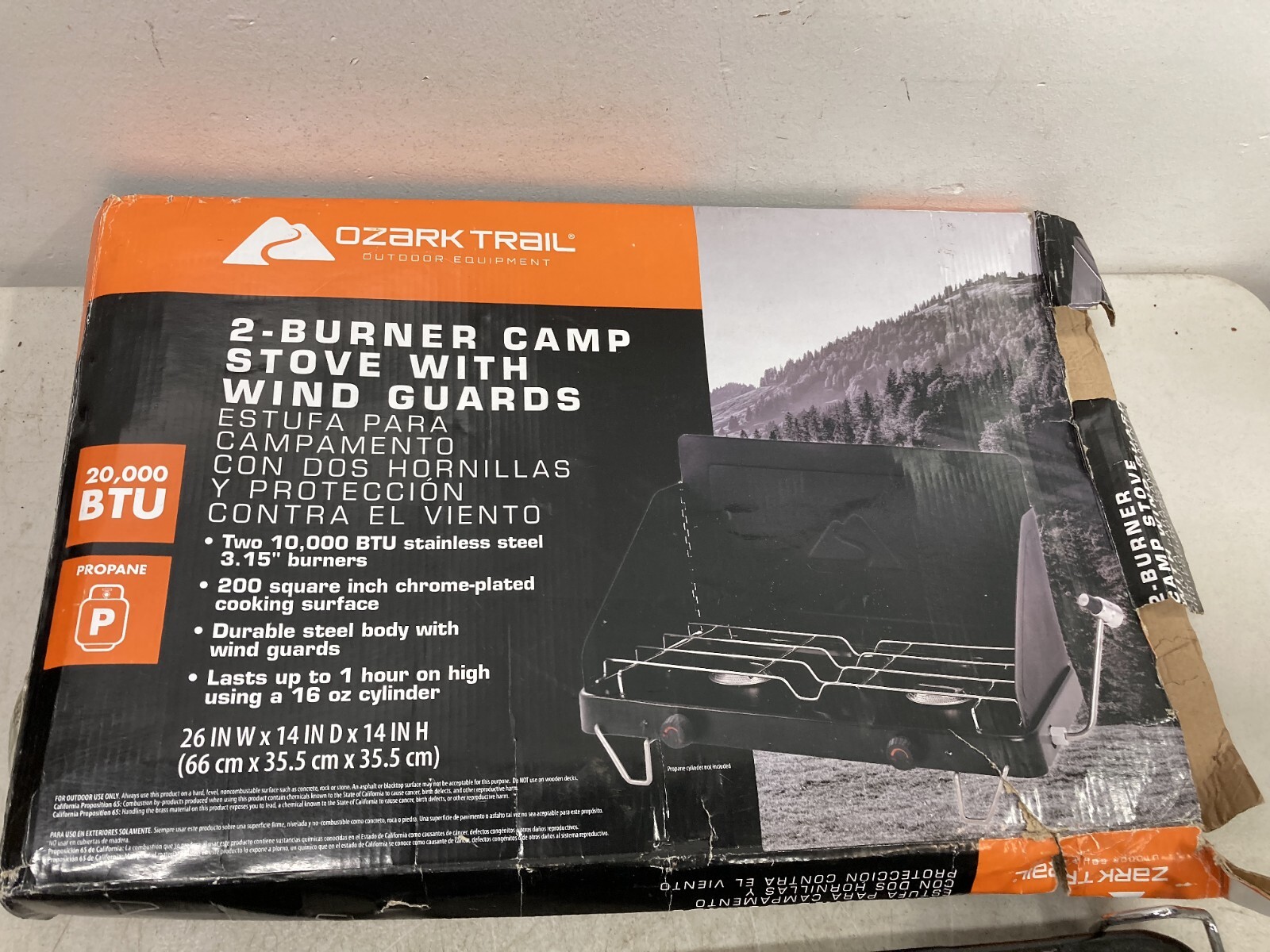 Ozark Trail 2-Burner 20,000 BTU Propane Camp Stove
