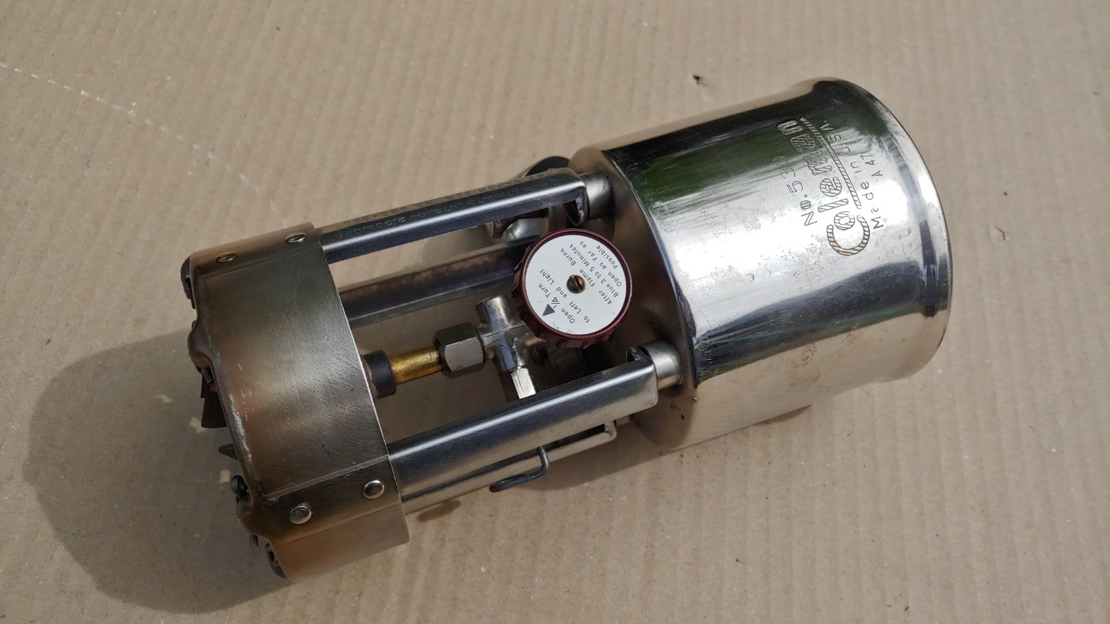 Coleman B47 530 Pocket Stove with Funnel Vintage Camping Camp