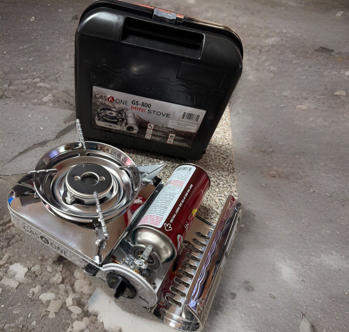 GasOne Stainless Butane Stove Cooker Portable Camping 7650 BTU Cooking Burner