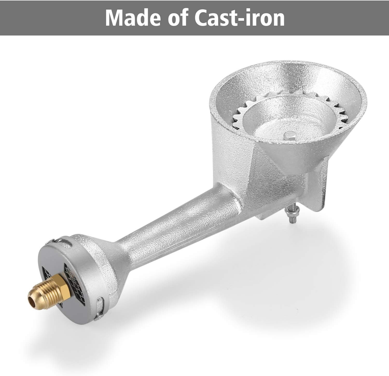 High Pressure Cast Iron Propane Burner Head with Brass Fitting for Turkey Fryers