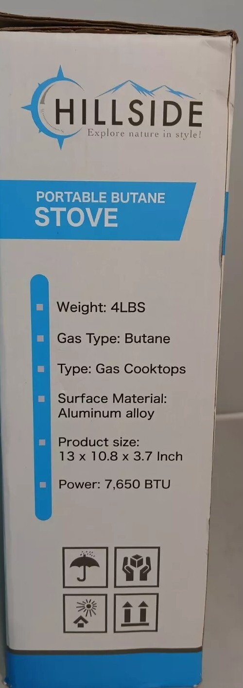 Hillside Butane Portable Canister Stove Comes With A Case New Open Box