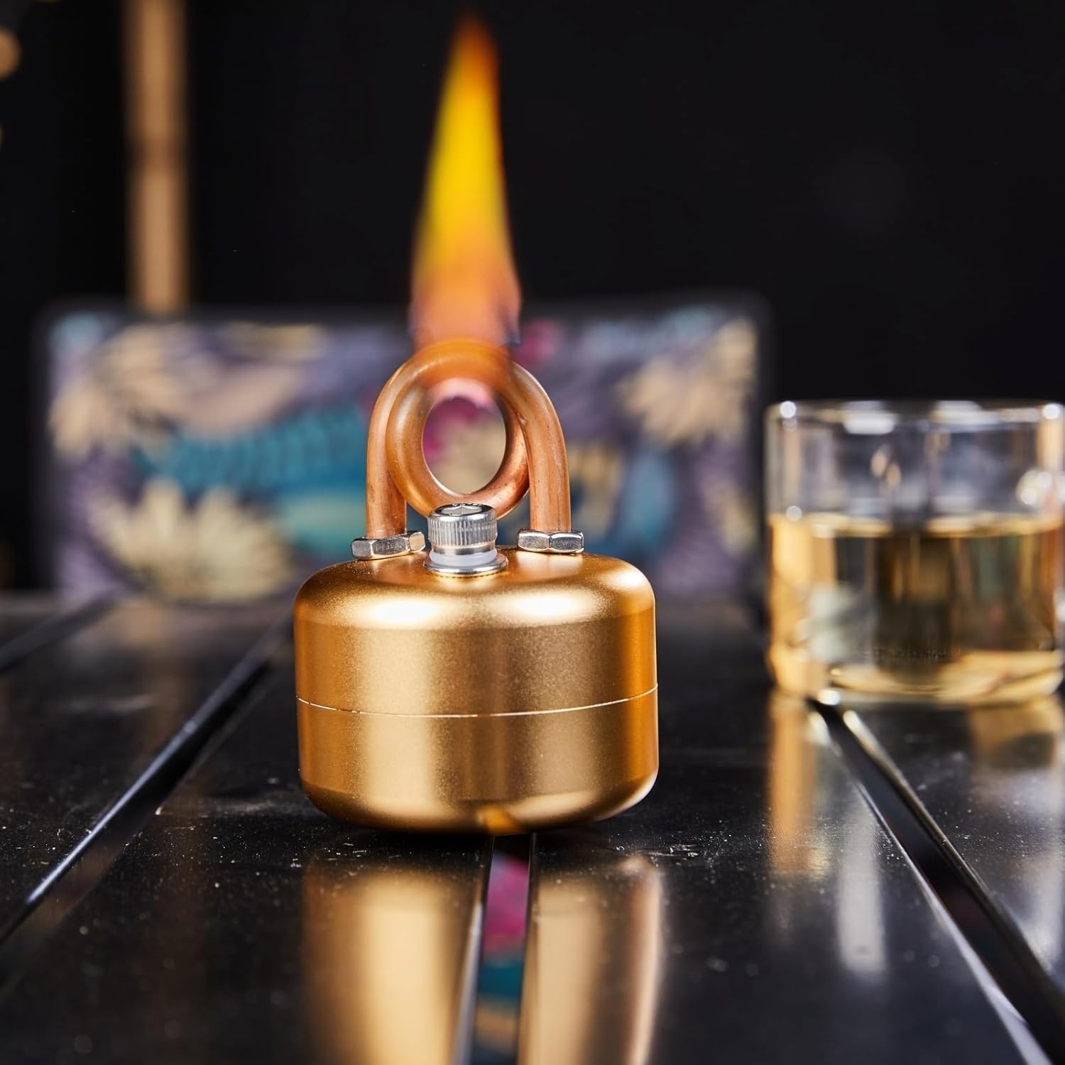 Ultra-light And Portable Aluminium Alloy Alcohol Stove, Retro Color Mini Stove