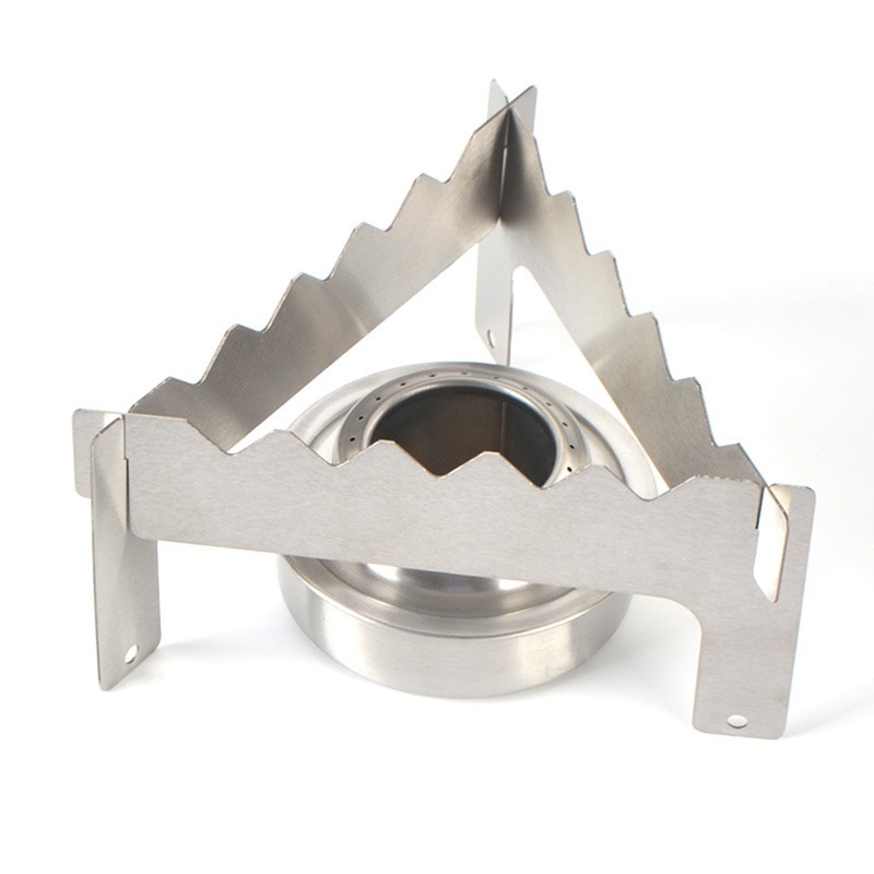 Mini Stove Rack Outdoor Camping Furnace Stainless Bracket Holder