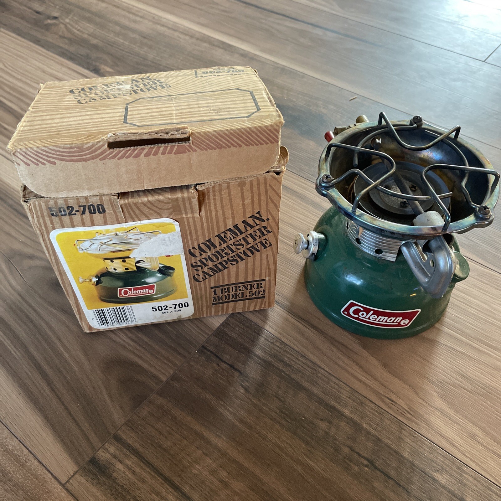 Vintage Coleman Sportster Single Burner Camping Cooking Stove Model 502-700 /Box