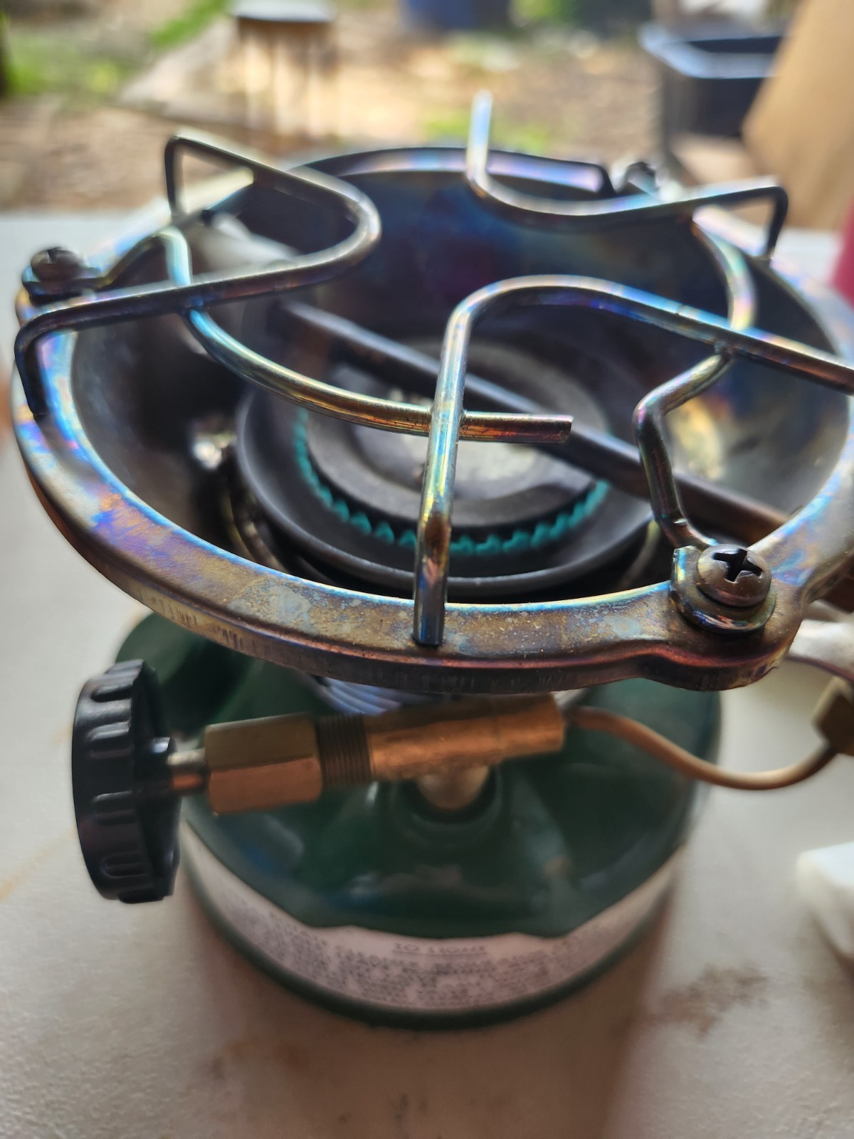 VINTAGE COLEMAN SPORTSTER 502-700 CAMP STOVE 1 BURNER GSS PORTABLE