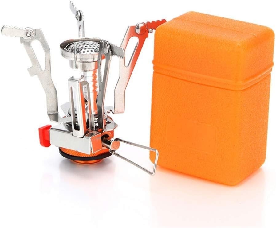 Wind-Resistant Backpacking Stove with Adjustable Flame Control, 3000W Power