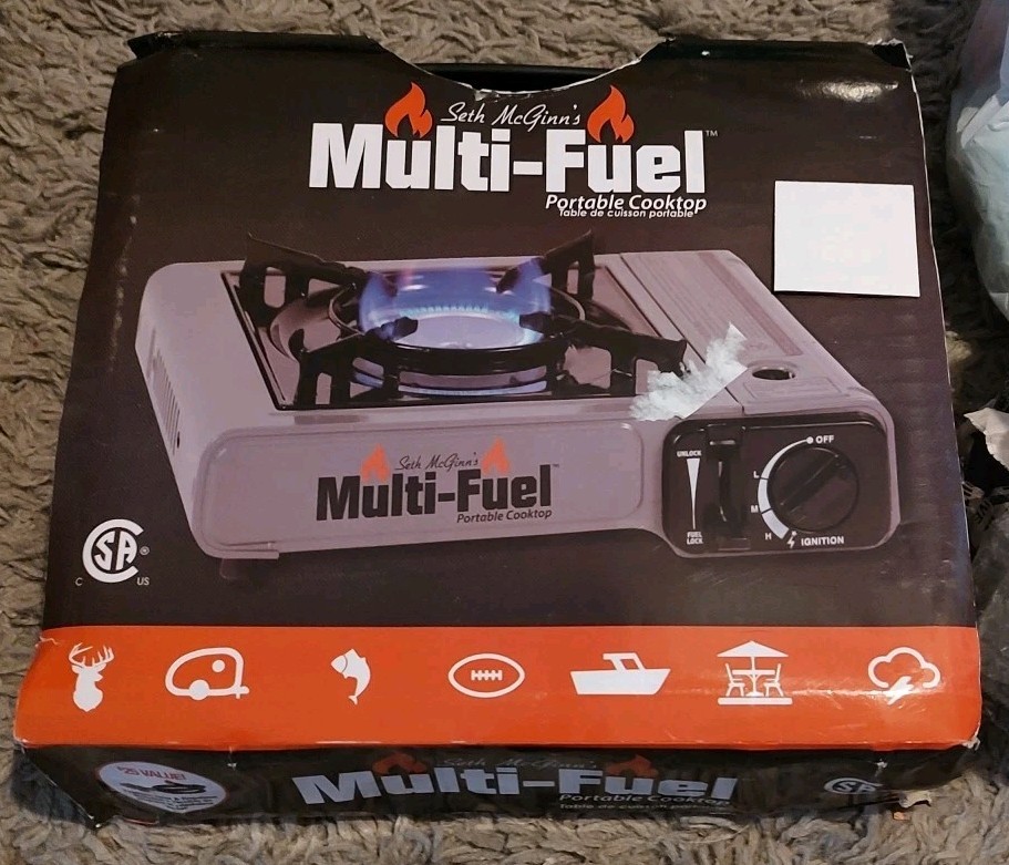 Seth McGinn’s Multi-Fuel Portable BurnerCooktop in Carrying Case Model SMDF 1401