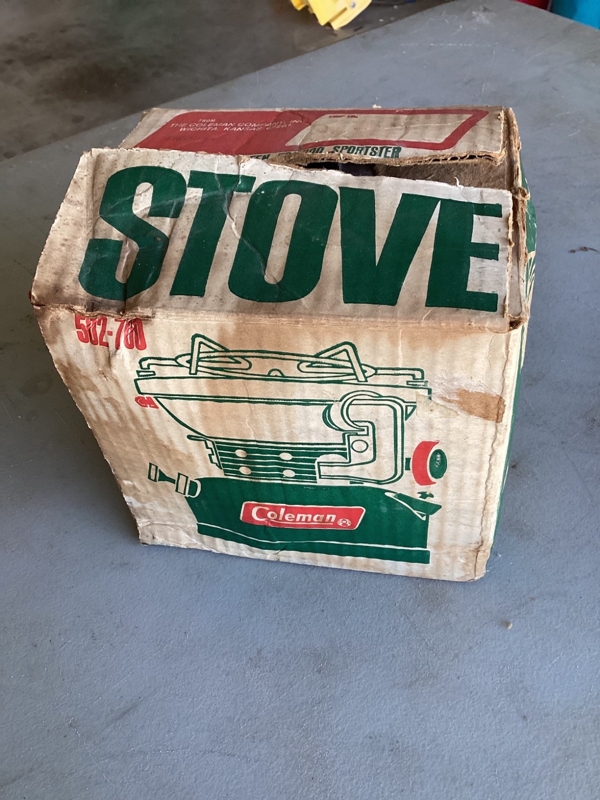 72 Vintage Coleman 502 Camp Stove w/ Box & Used Once Working USA