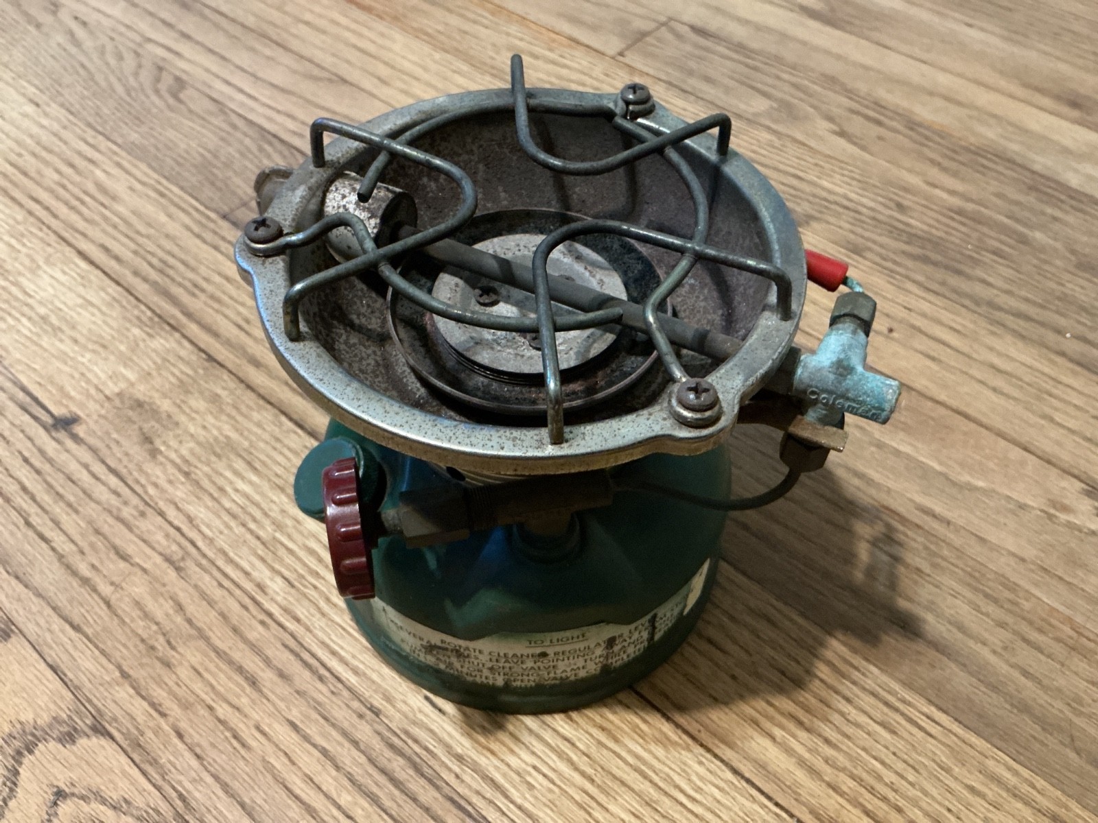 Vintage Coleman 502 stove, 1977, one burner