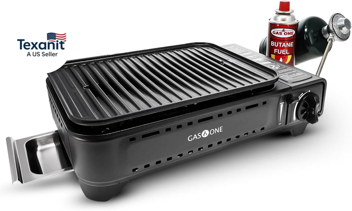 Propane or Butane Grill Stove GS-2400P Dual Fuel Portable Camping Grill Gas Stov