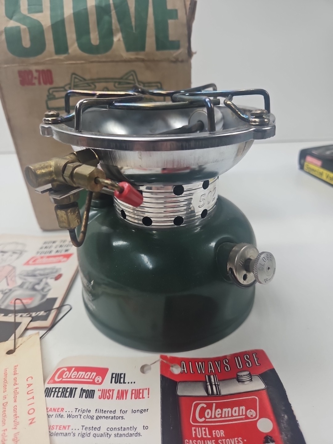 VTG 1968 COLEMAN 502-700 SPORTSTER SINGLE BURNER SPORTSTER STOVE RARE