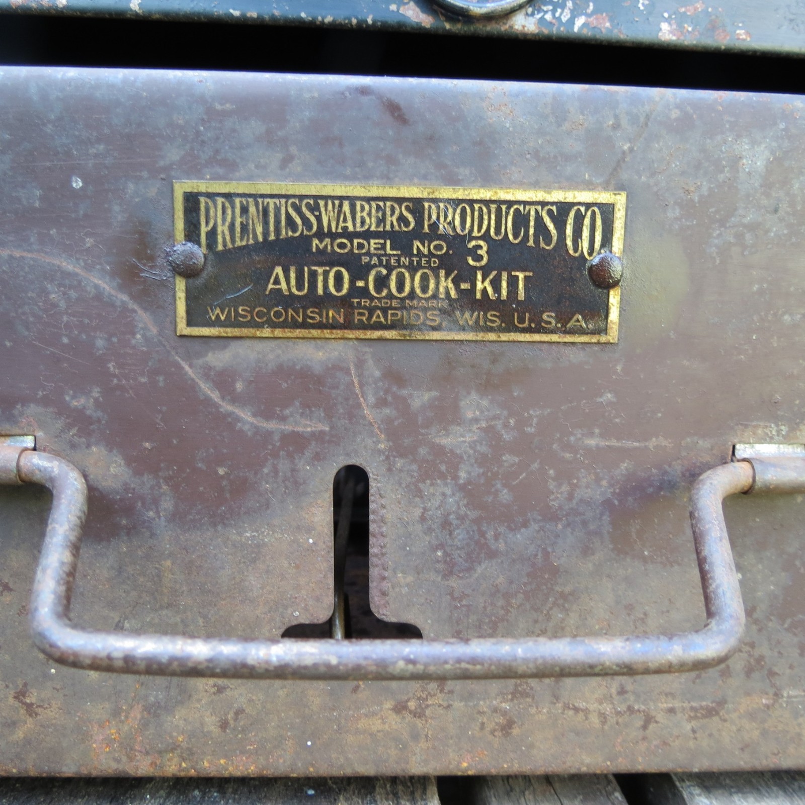 Prentiss Wabers Auto Cook Kit Camping Cookstove Vintage MODEL 3 – Rare UNTESTED
