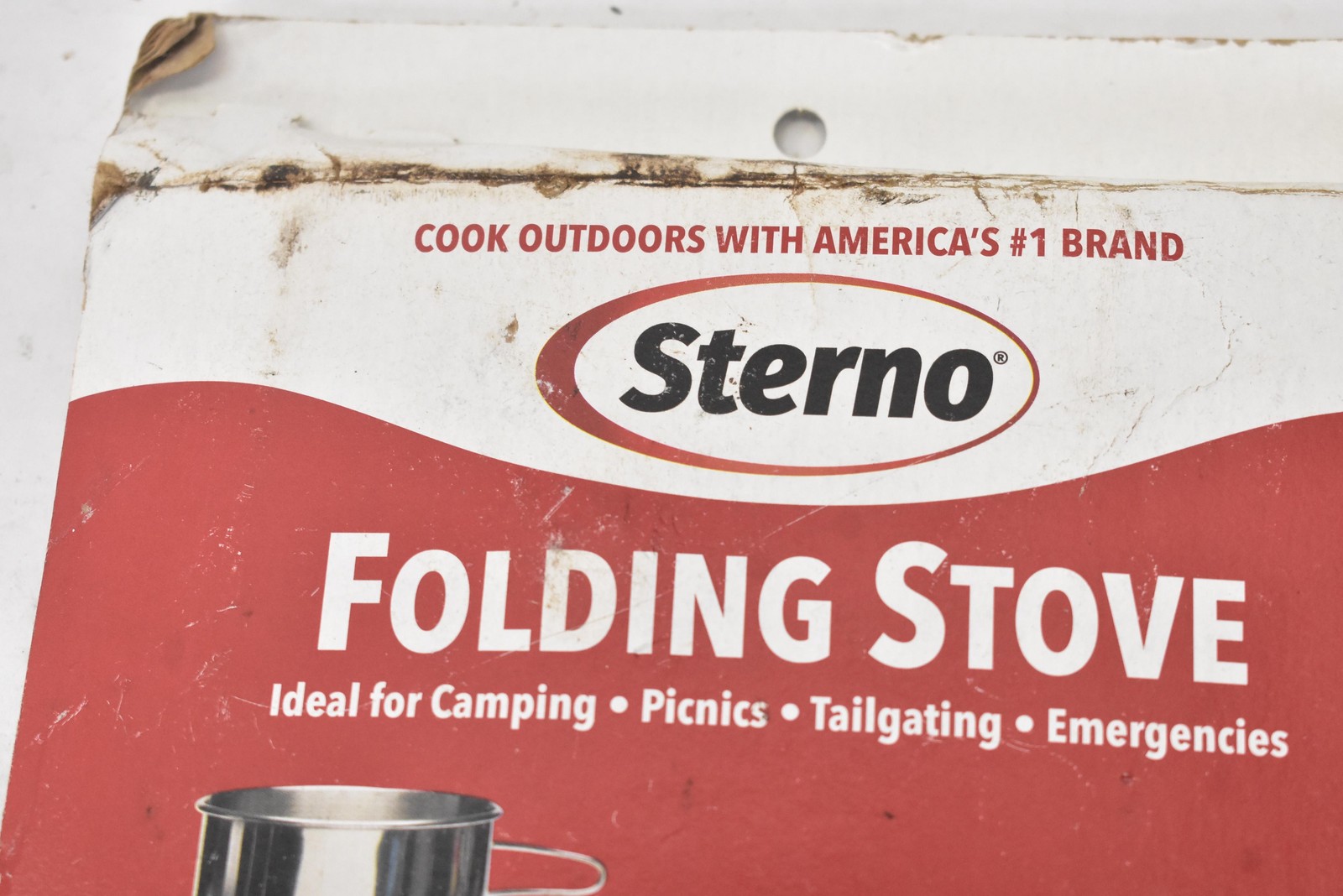 Sterno Folding Stove Compact Silver 1 Burner Foldable Camping Indoor Outdoor