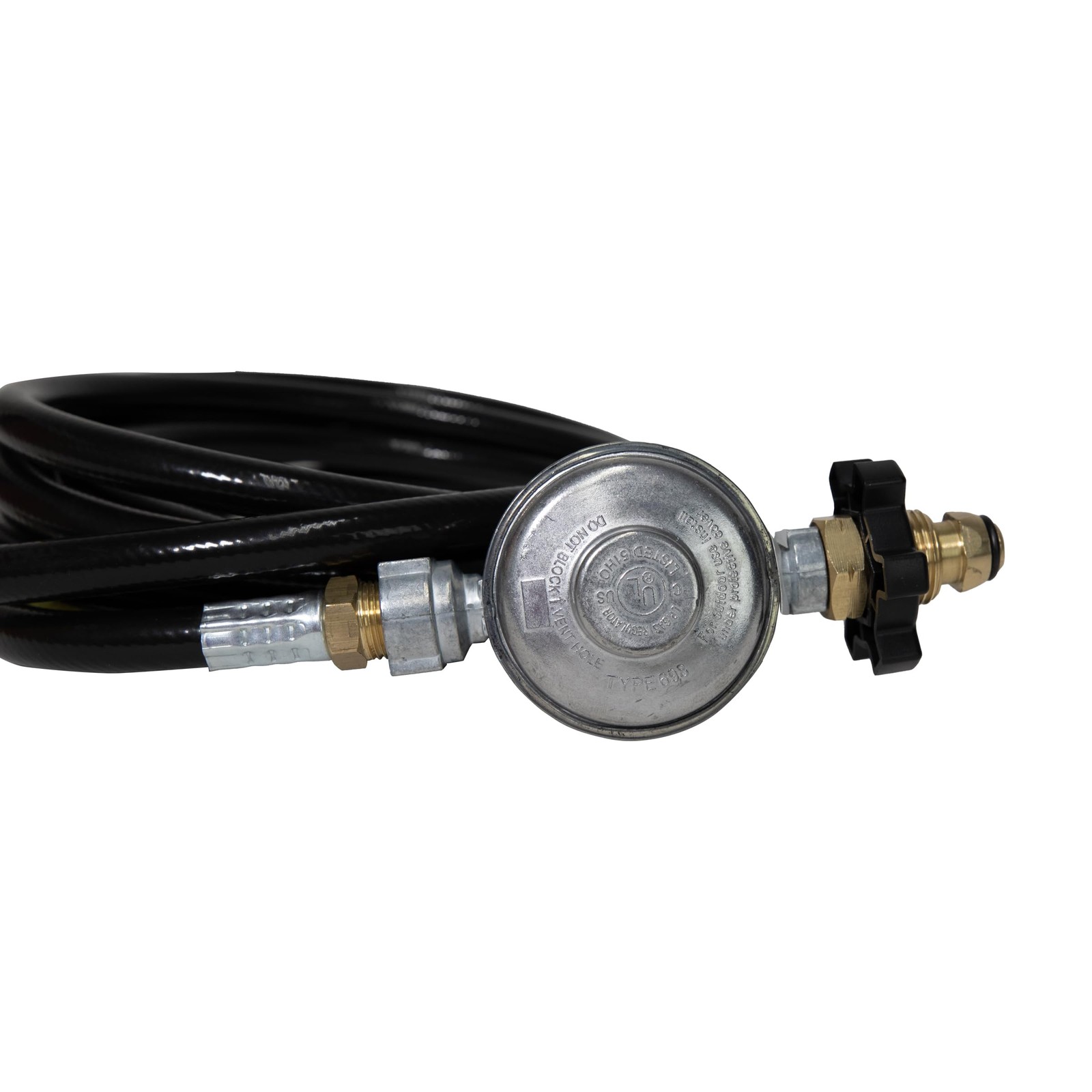 Mr. Heater 12-Feet Hose/Regulator Assembly with Restricted Flow 12 ft, Black