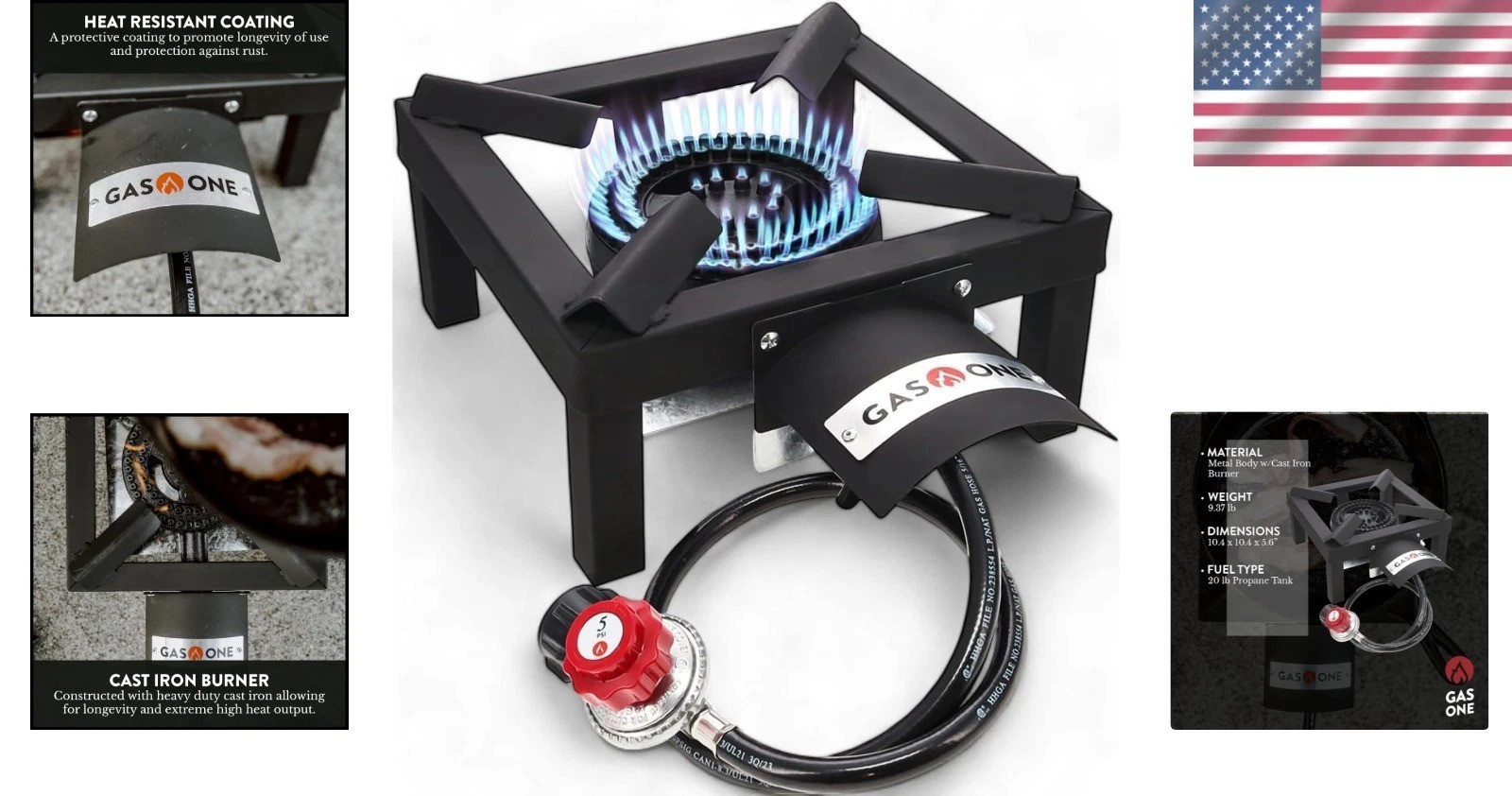 Outdoor Propane Burner – High-Output Single Stove