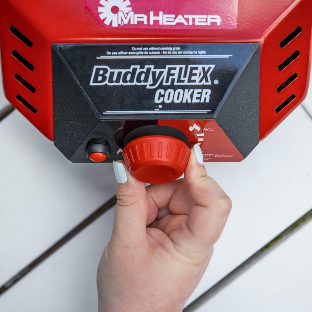 8,000 btu buddy flex cooker electronic ignition outdoor cooking stove portable