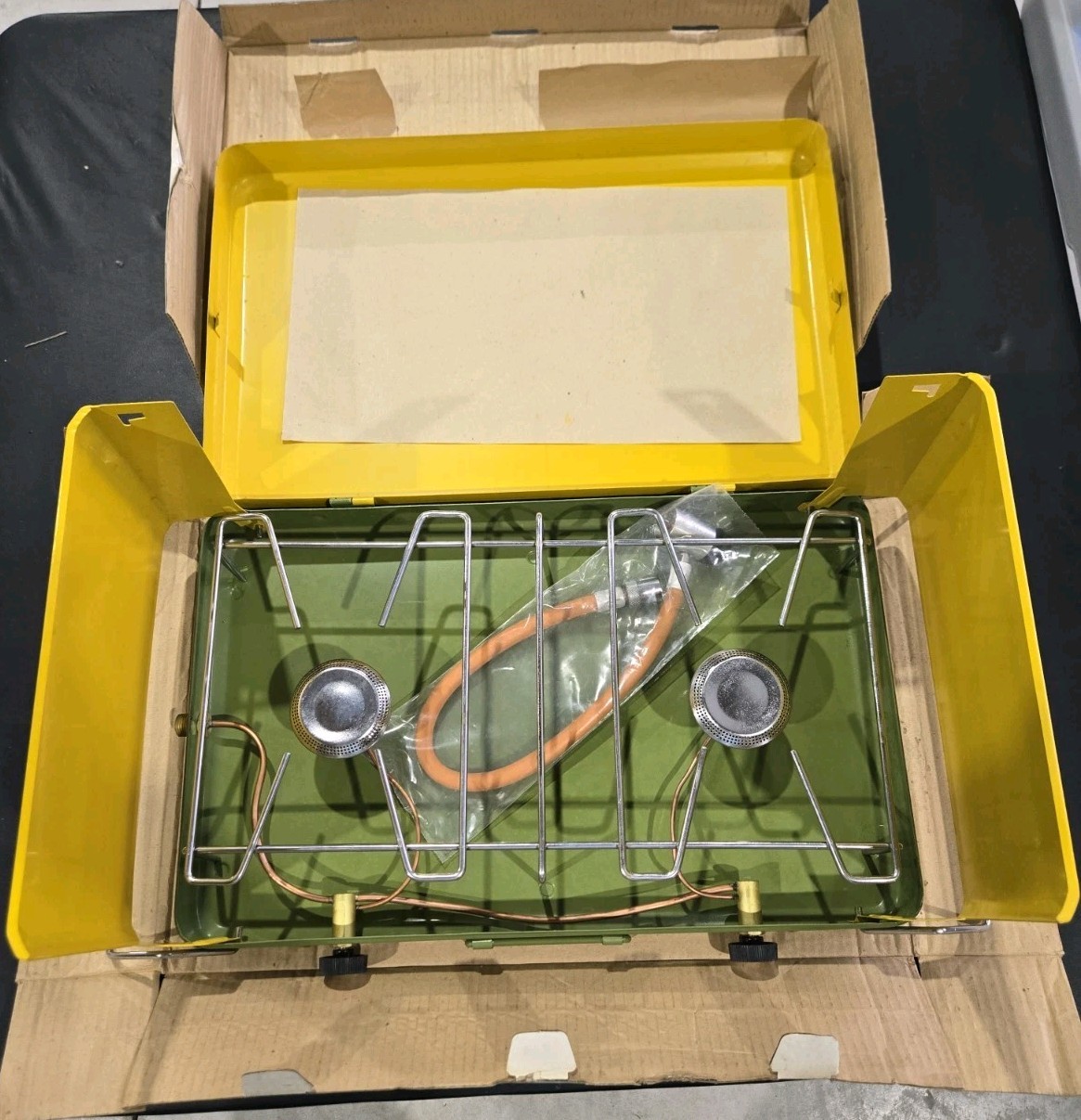 Vintage 70’s Porta Chef ST200 Two Burner Camp Stove New in Box 10,000btu
