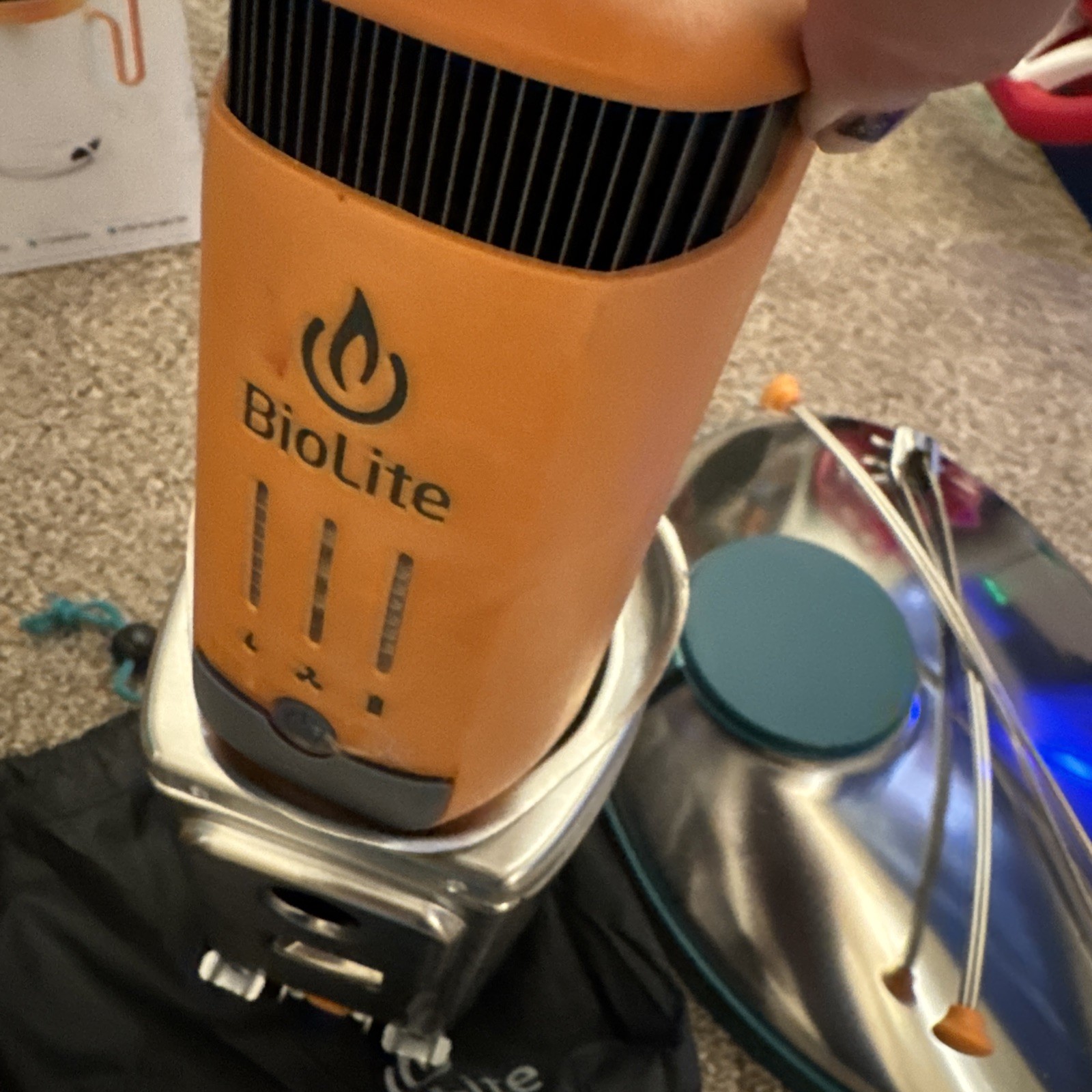 BioLite CampStove 2+ Wood Burning, Complete Cook Kit, Silver