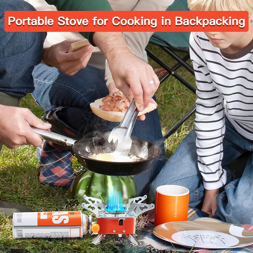 Mini Foldable Camping Gas Stove Butane Outdoor Cooking Stove Picnic Gas Furnace