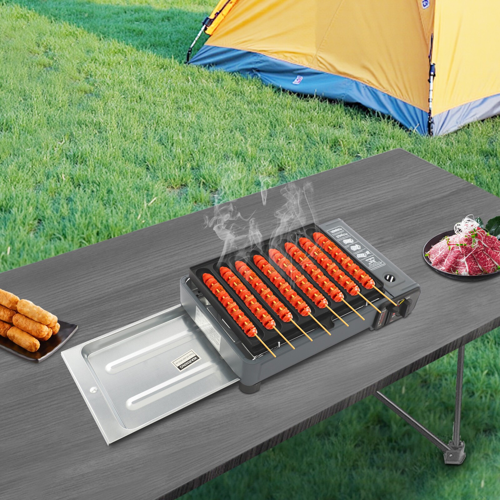 Butane Stove, Portable Camping Gas Stove, Gas Grill Stove with Anti-slip Feet
