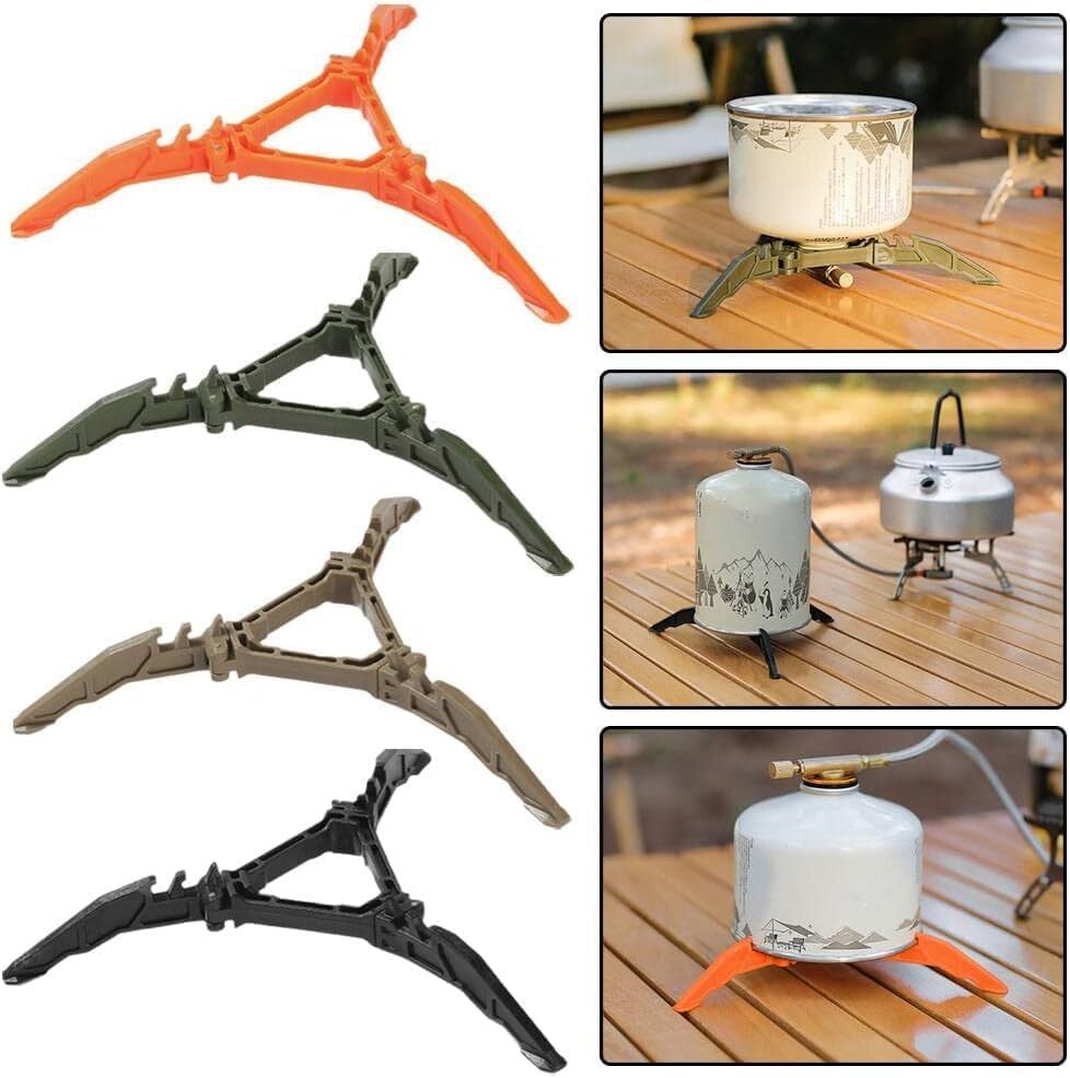 Orange Fuel Can Stabilizer for Camping Stoves,Mini Foldable Outdoor Camping…