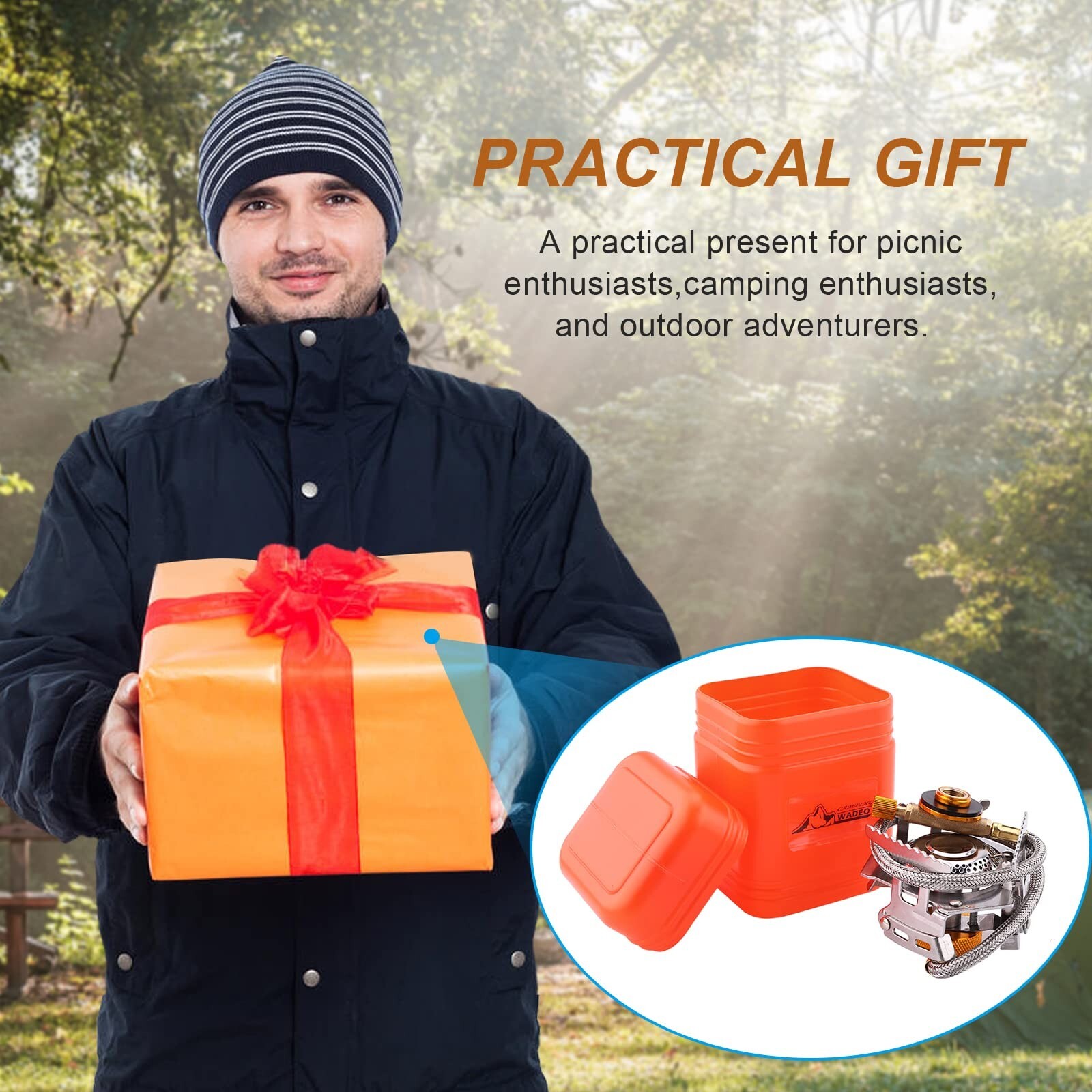 3700W Portable Camping Stove Kit with Accessories for Outdoor Cooking