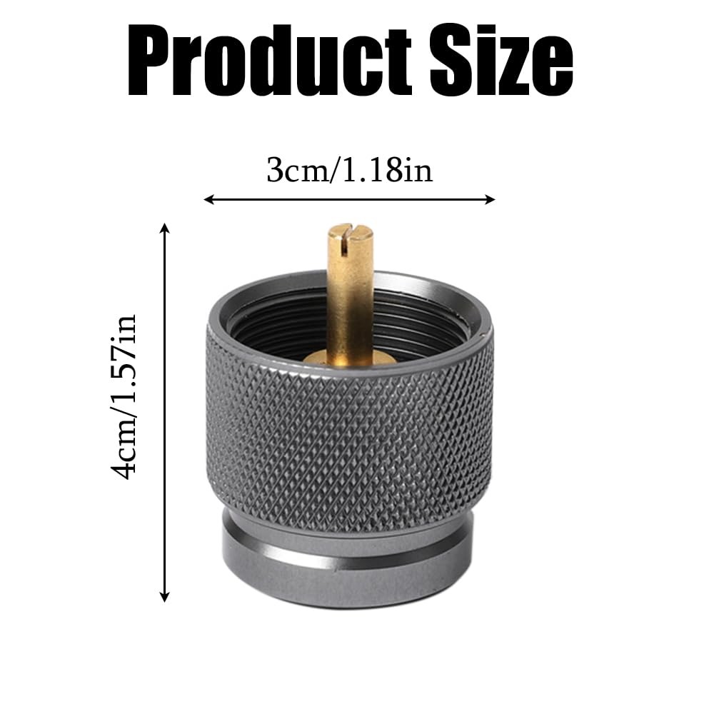 2 Pcs Camping Stove Adapter Propane Canister Converter Propane Small Tank Input