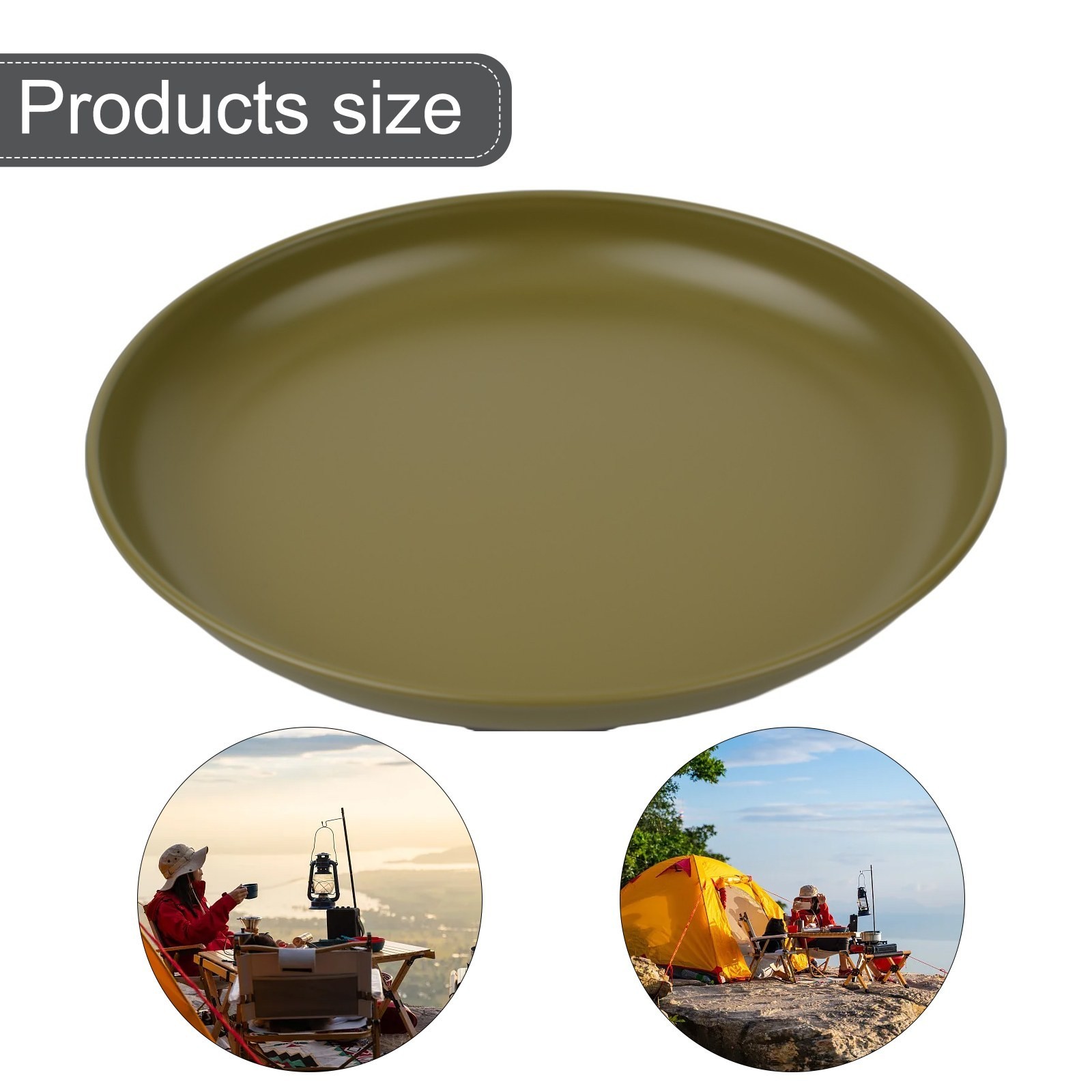 Non-Stick Pan Cooking Plate Plate 304 Stainless Steel Camping Cookware