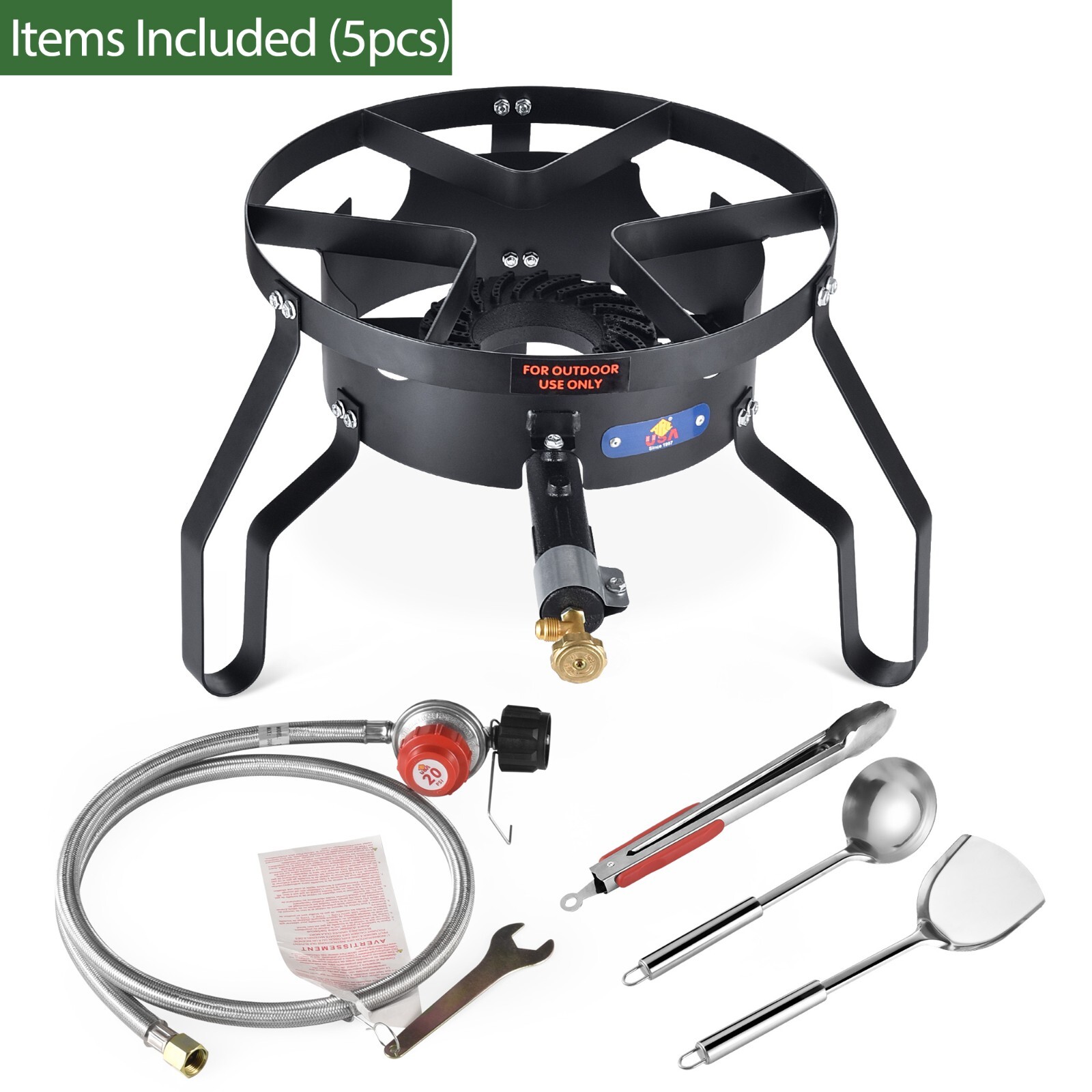 100,000 BTU Propane Burner For Outdoor Cooking Gas Stove Burner Camping Stove