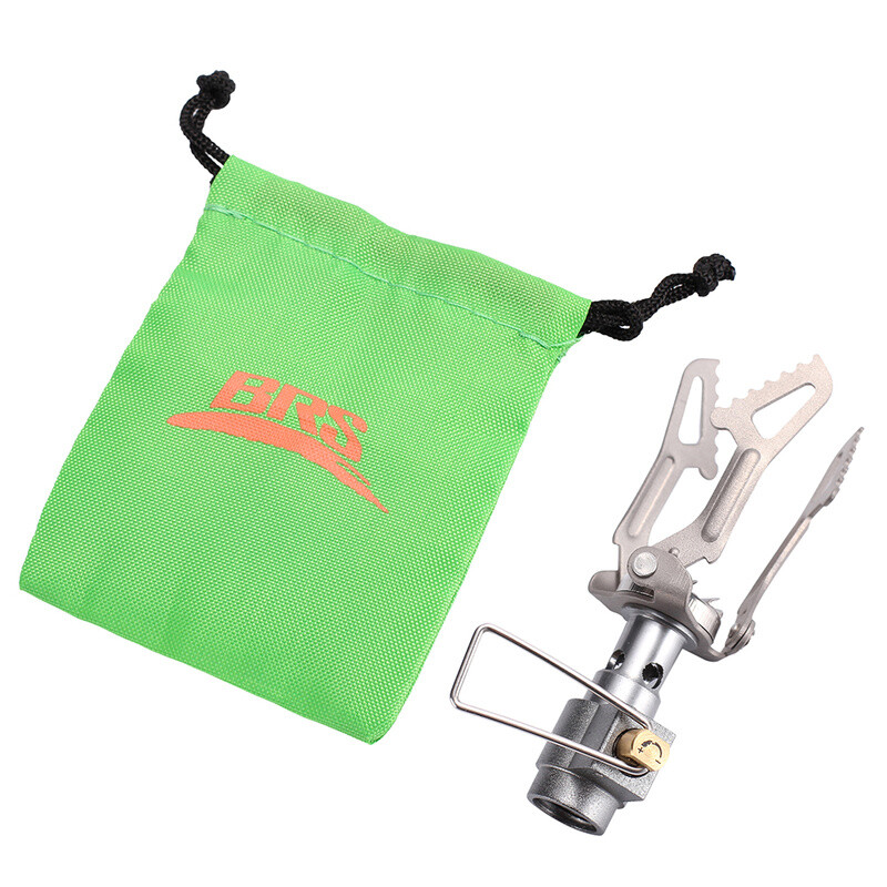 BRS-3000T Titanium Gas Burner Camping Stoves Ultralight w 1 Extra Backup O-Ring