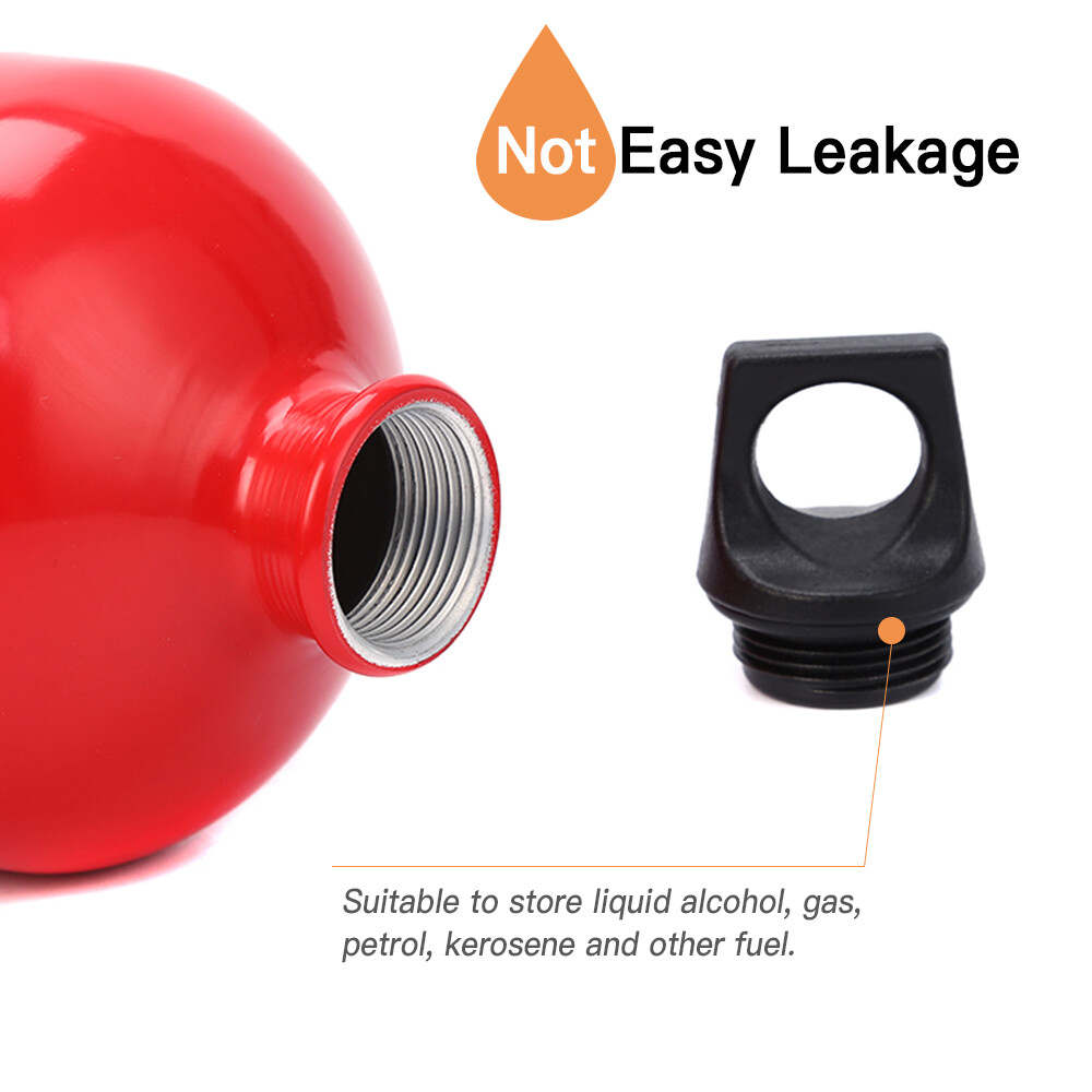 True Brothers 1.5L Gas Oil Fuel Bottle Aluminum Camping Hiking Gas Oil Container