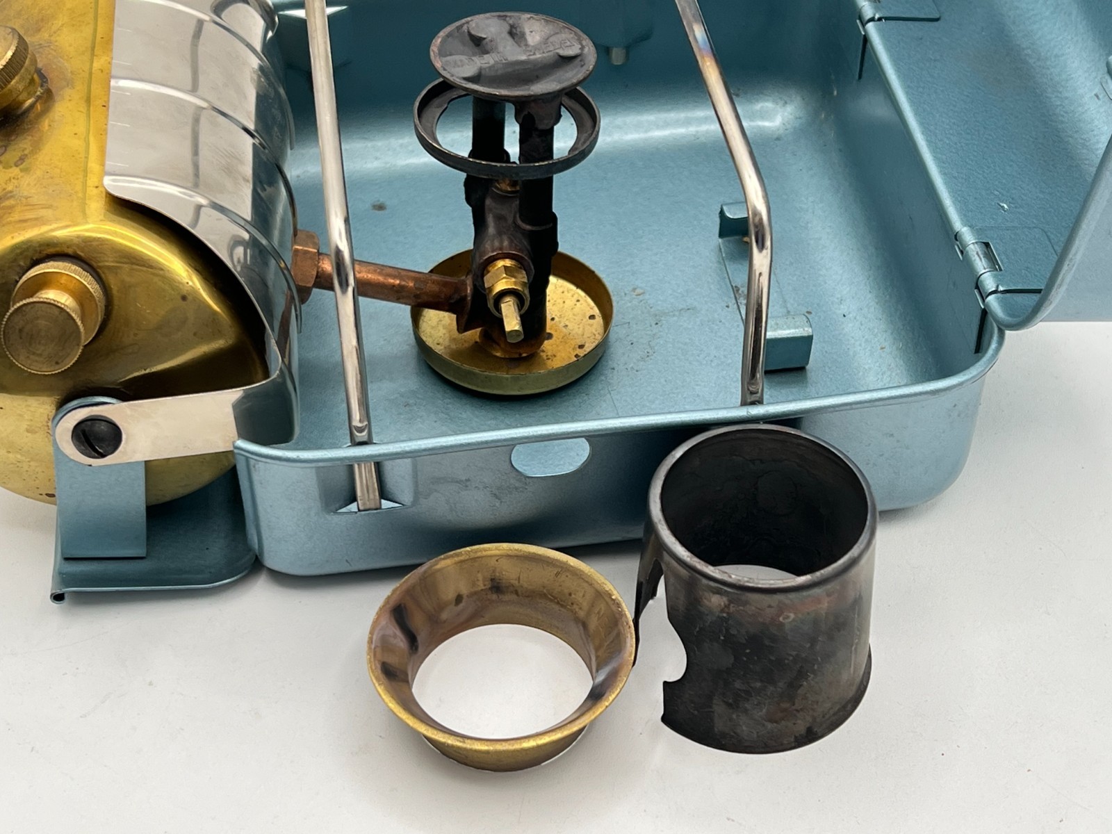 Vintage Optimus 111B Portable Camp Stove White Gas Backpacking Camping – Sweden