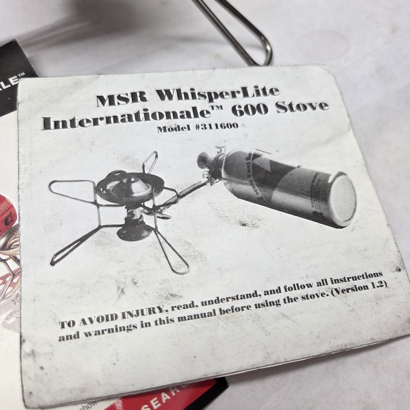 MSR Whisperlite International 600 Stove Backpacking Camping Hiking Vtg