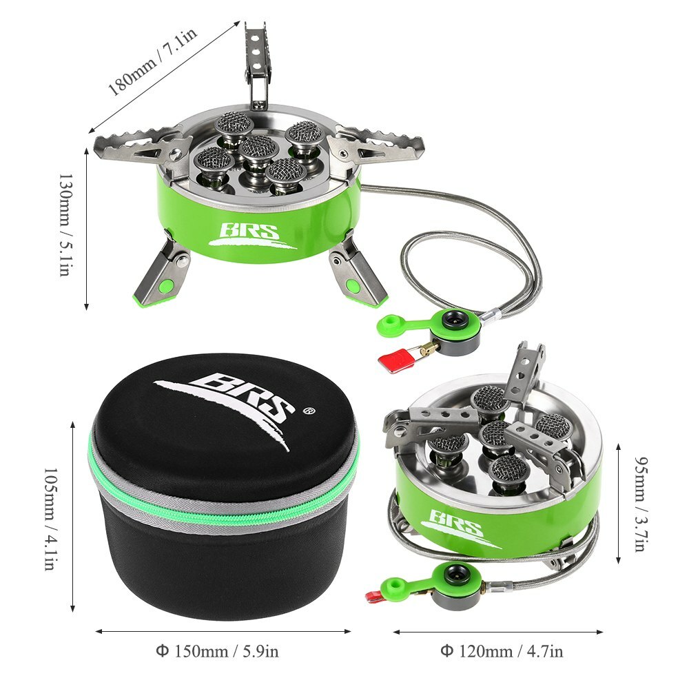 BRS 7000W Camping Gas Stoves Portable Foldable Burner Stainless Steel Furnace