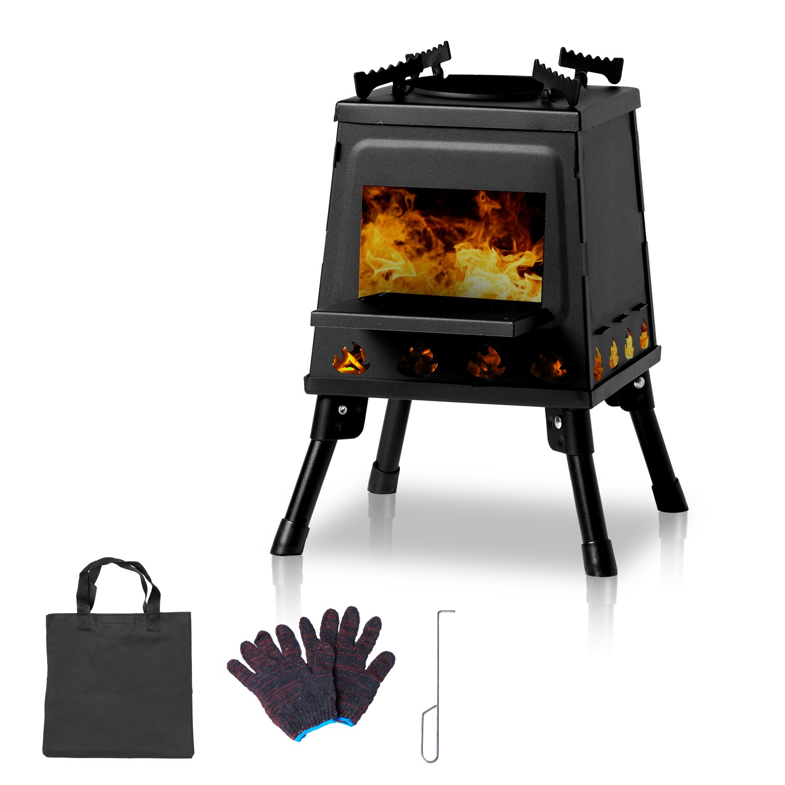 Wood Burning Tent Stove Portable, for Camping, Outside Outdoor Camping Stove